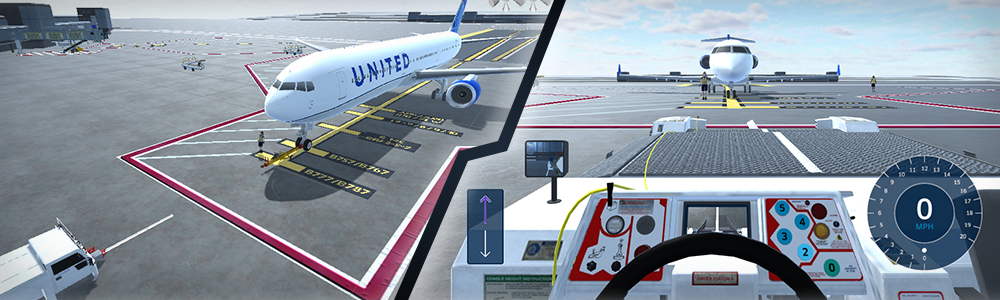 VR in training: Jet bridge simulation in aviation