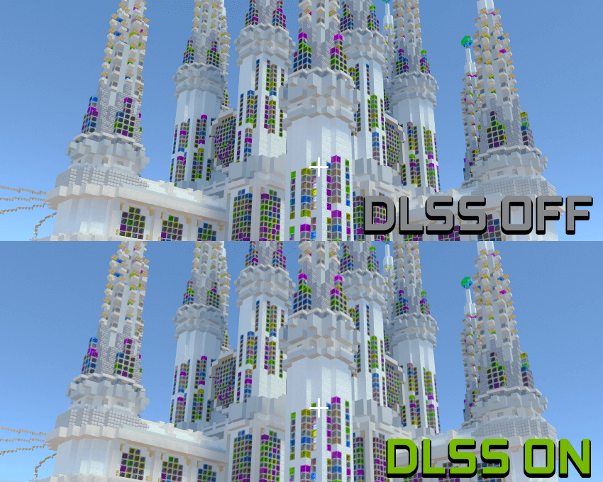 DLSS technology in Minecraft